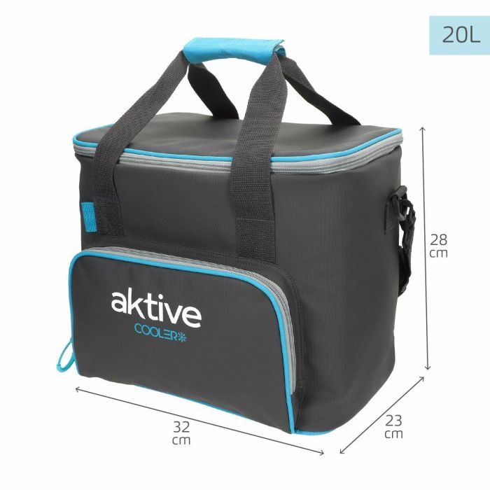 Nevera Portátil Aktive 20 L 32 x 28 x 23 cm Negro (4 Unidades) 3 Nevera Portátil Aktive 20 L 32 x 28 x 23 cm Negro (4 Unidades) 3