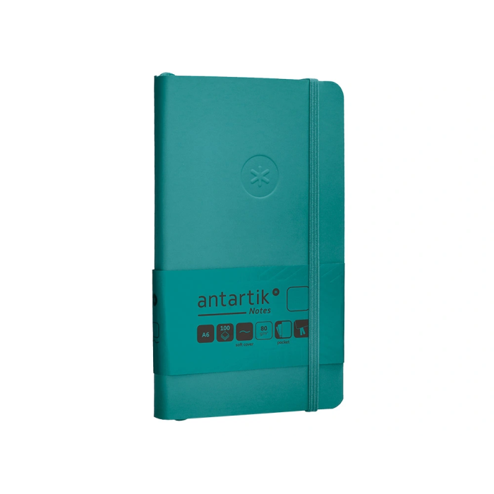 Antartik Cuaderno A6 Tapa Blanda Hojas Lisas Verde Aguamarina 100 Hojas 80gr FSC 4