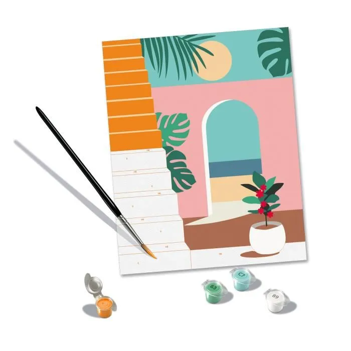 Ravensburger Pintar por Números 25524 Modo Vacaciones 24x30 cm para Adulto 1