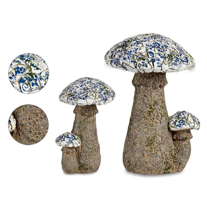 Figura de Seta Mosaico Azul Ibergarden - Poliresina 29x44x32 cm Figura de Seta Mosaico Azul Ibergarden - Poliresina 29x44x32 cm