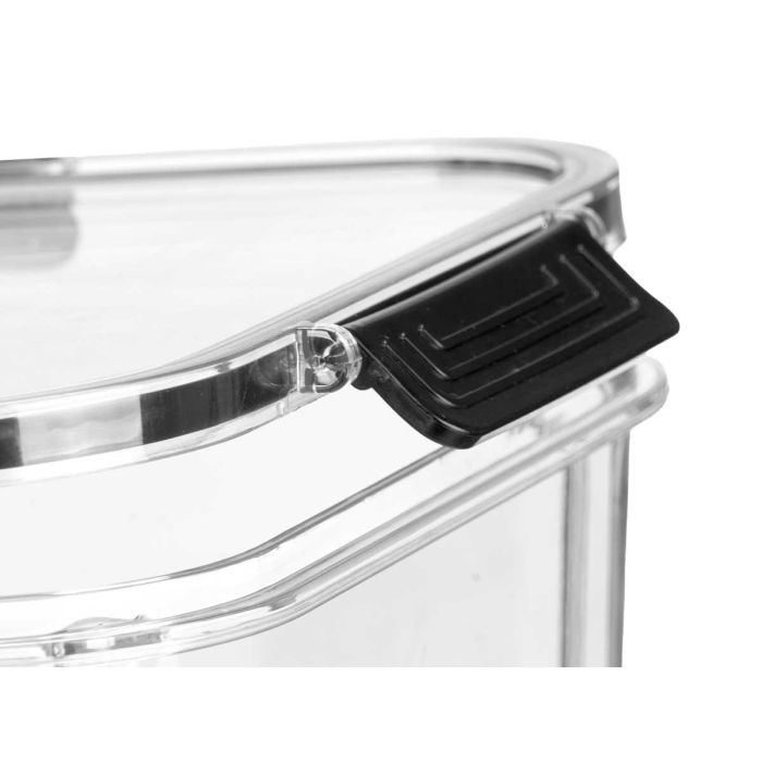 Fiambrera Rectangular Hermetica Negra 650Ml Leknes 18X7CM (24 Unidades) 3 Fiambrera Rectangular Hermetica Negra 650Ml Leknes 18X7CM (24 Unidades) 3