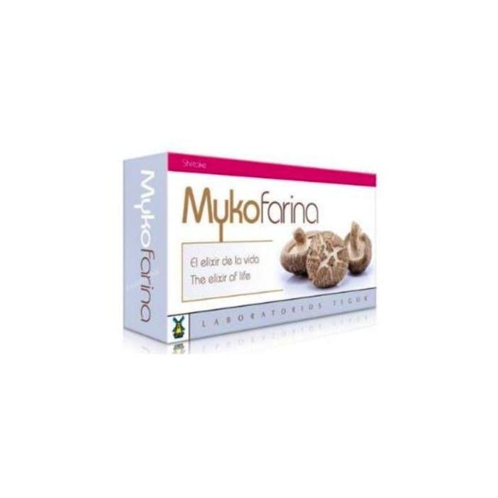 TEGOR Mykofarina 60 Cápsulas - Hongo Lentinus edodes para Control de Triglicéridos