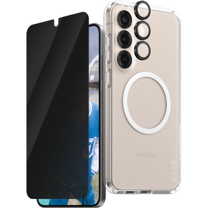PanzerGlass CARE Flagship 3-in-1 Privacy Bundle para Samsung Galaxy S25 Plus