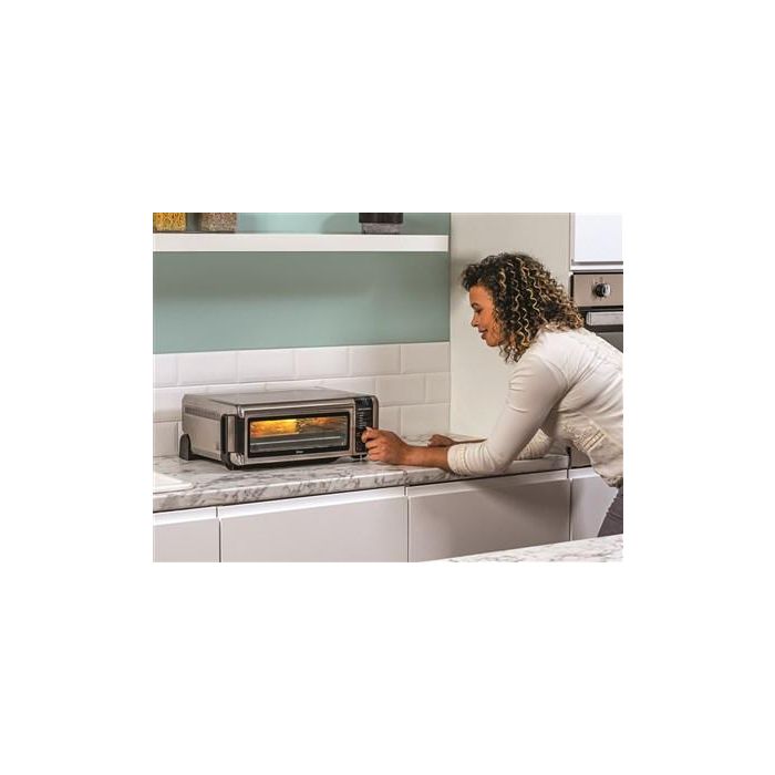 Ninja SP101EU Minihorno de Sobremesa 8 en 1 Vertical Compacto con Tecnología Digital Crisp y Aire Caliente - Ideal para Cocinas Pequeñas 8