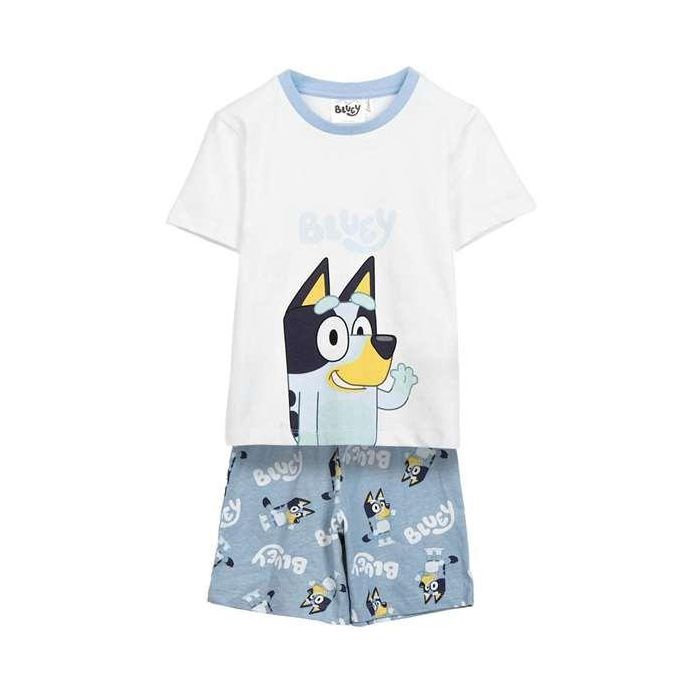Cerdá Pijama Corto Single Jersey Bluey 2 Años Blanco 0 Cerdá Pijama Corto Single Jersey Bluey 2 Años Blanco 0