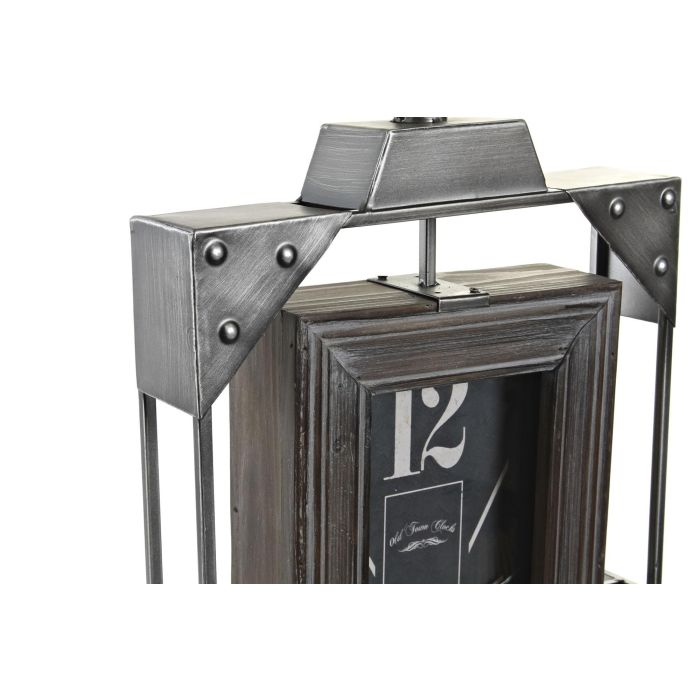 DKD Home Decor Reloj de Pared Gris 6.5 x 61 x 29 cm Loft Hierro y Madera 2