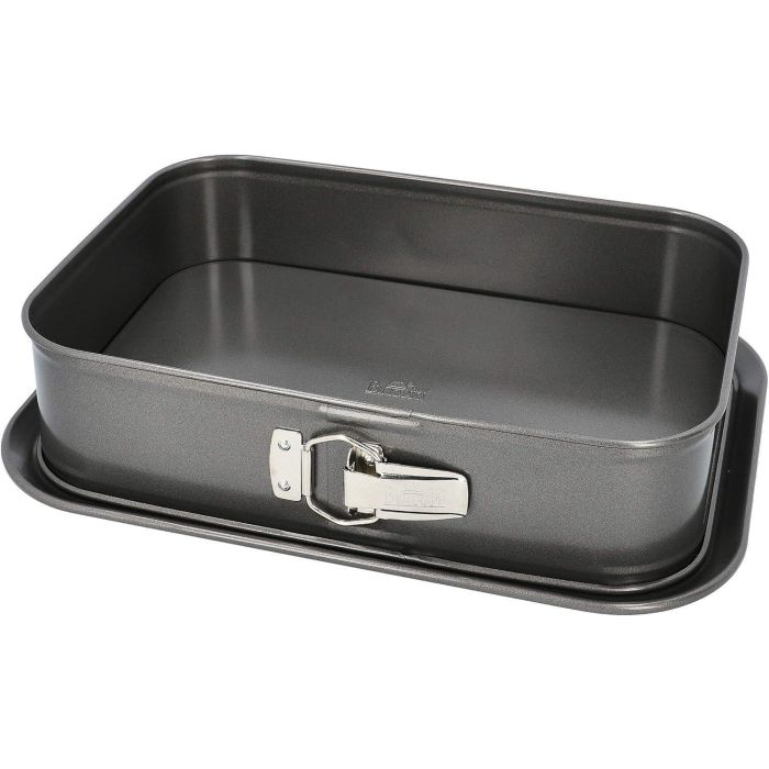 Molde rectangular para hornear con base desmontable - BIRKMANN - EASY BAKING - Acero al carbono - Antiadherente - 34 x 23,5 x 8 cm 0 Molde rectangular para hornear con base desmontable - BIRKMANN - EASY BAKING - Acero al carbono - Antiadherente - 34 x 23,5 x 8 cm 0