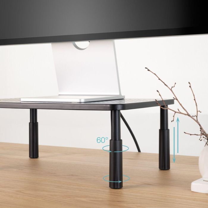 TooQ TQMR086 Soporte Monitor de Escritorio Ergonómico para 1 Pantalla, 20 kg, Altura Ajustable 100-140 mm, Plástico/Acero Negro 3 TooQ TQMR086 Soporte Monitor de Escritorio Ergonómico para 1 Pantalla, 20 kg, Altura Ajustable 100-140 mm, Plástico/Acero Negro 3