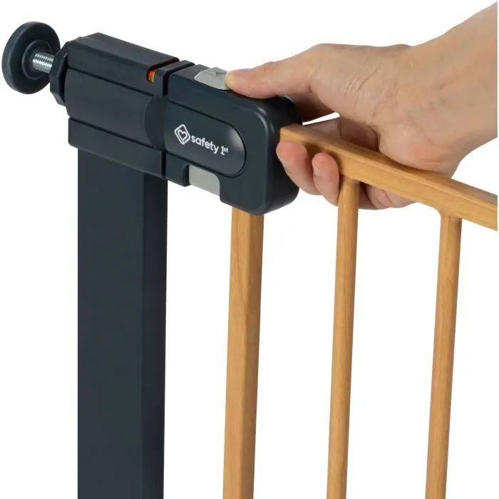 Safety 1st Puerta de seguridad infantil Easy Close SF3220660007882, efecto madera, 73-80 cm (máx. 136 cm) 2
