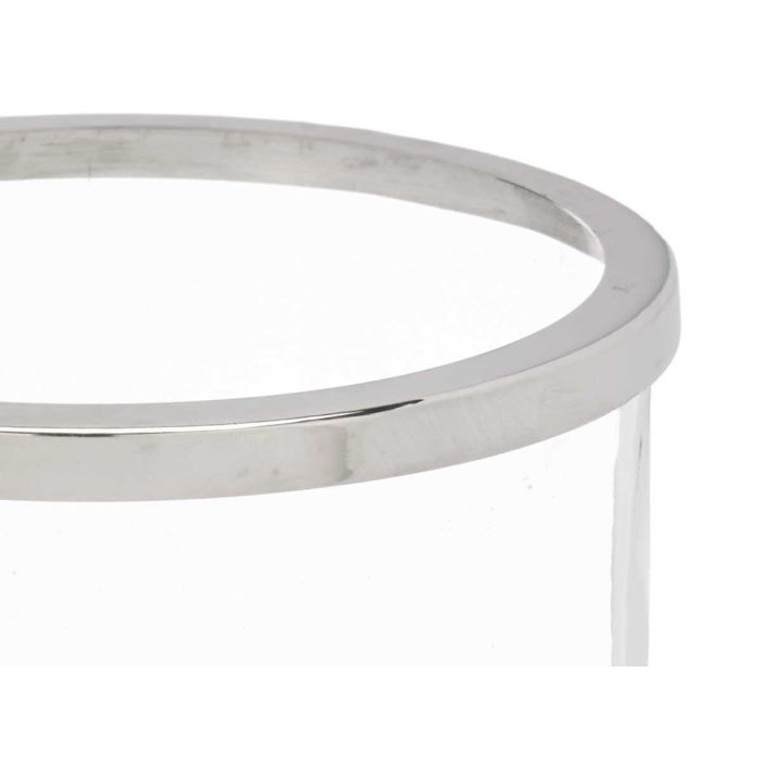 Portavelas Copa Grande Plateada Giftdecor 18x23.5x18 cm - Cristal y Acero (6 Unidades) 2 Portavelas Copa Grande Plateada Giftdecor 18x23.5x18 cm - Cristal y Acero (6 Unidades) 2