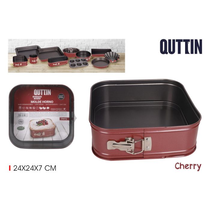 Quttin Molde Horno Cierre 24 x 24 x 7 cm (0.4 mm) (6 Unidades) Quttin Molde Horno Cierre 24 x 24 x 7 cm (0.4 mm) (6 Unidades)