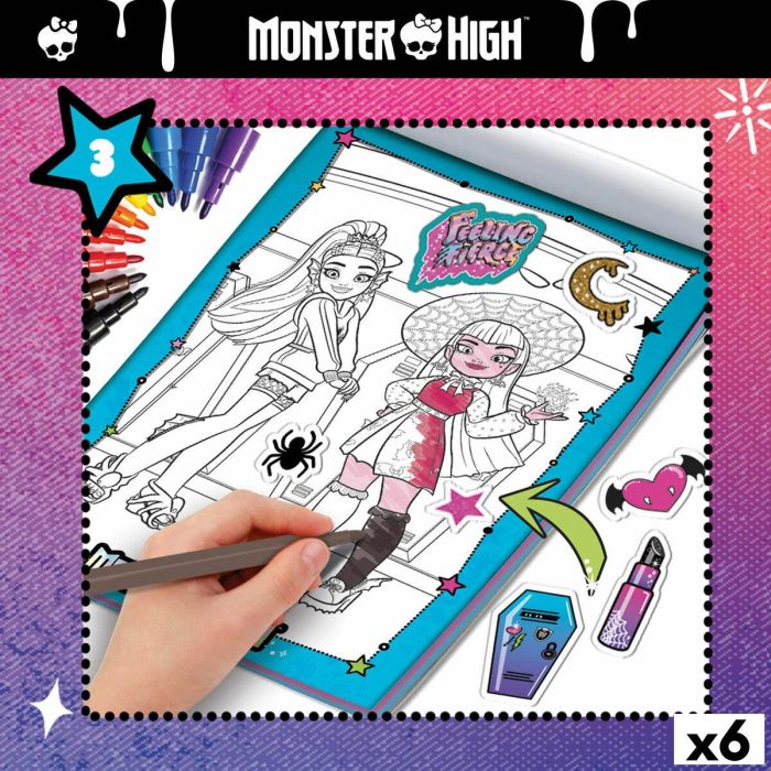 Set de Dibujo Monster High (6 Unidades) 12 Set de Dibujo Monster High (6 Unidades) 12