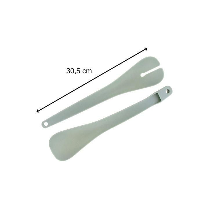 Juego de 2 ensaladeras y cubiertos para ensalada - FACKELMANN - 20,5 y 25 cm 4 Juego de 2 ensaladeras y cubiertos para ensalada - FACKELMANN - 20,5 y 25 cm 4