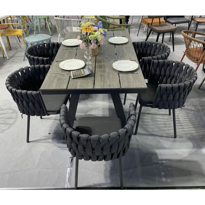 Silla Terraza Y Jardin DKD Home Decor Gris 56 x 72 x 57 cm (2 Unidades) 3 Silla Terraza Y Jardin DKD Home Decor Gris 56 x 72 x 57 cm (2 Unidades) 3