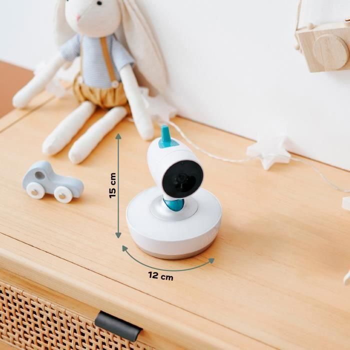 Cámara adicional motorizada ajustable 360 ° Babymoov para vigilabebés con vídeo Yoo Moov 5 Cámara adicional motorizada ajustable 360 ° Babymoov para vigilabebés con vídeo Yoo Moov 5