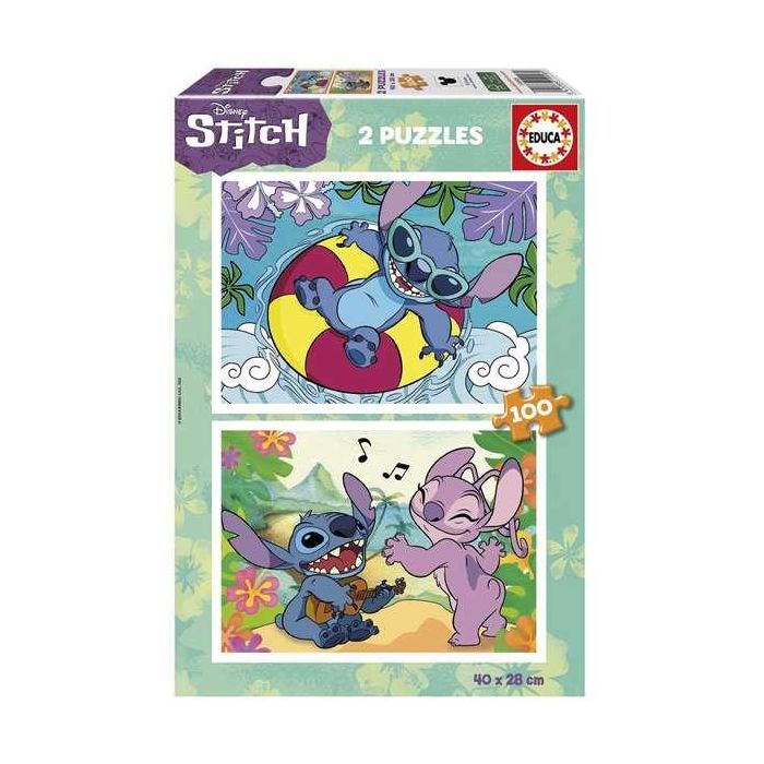 Puzzle 2x100 piezas stitch 3 Puzzle 2x100 piezas stitch 3