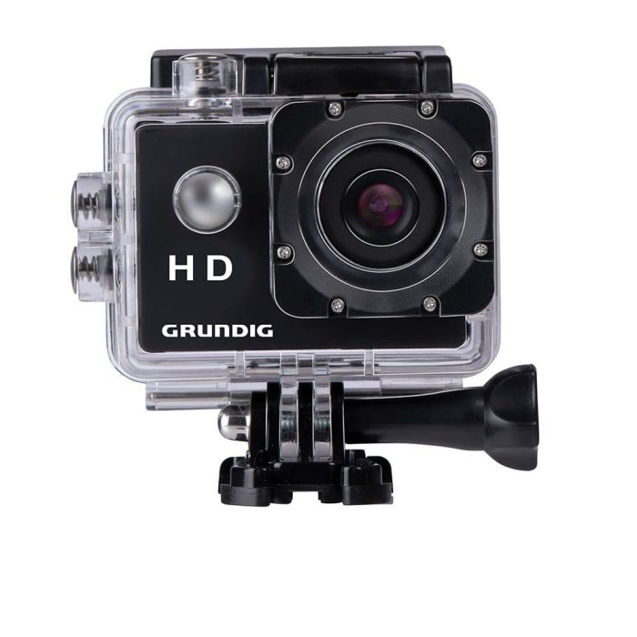 Grundig Cámara Deportiva 5 MP, Impermeable hasta 30m, Ángulo Visión 100°, Pantalla LCD 2", Batería 90 min, USB-C + Accesorios Grundig Cámara Deportiva 5 MP, Impermeable hasta 30m, Ángulo Visión 100°, Pantalla LCD 2", Batería 90 min, USB-C + Accesorios