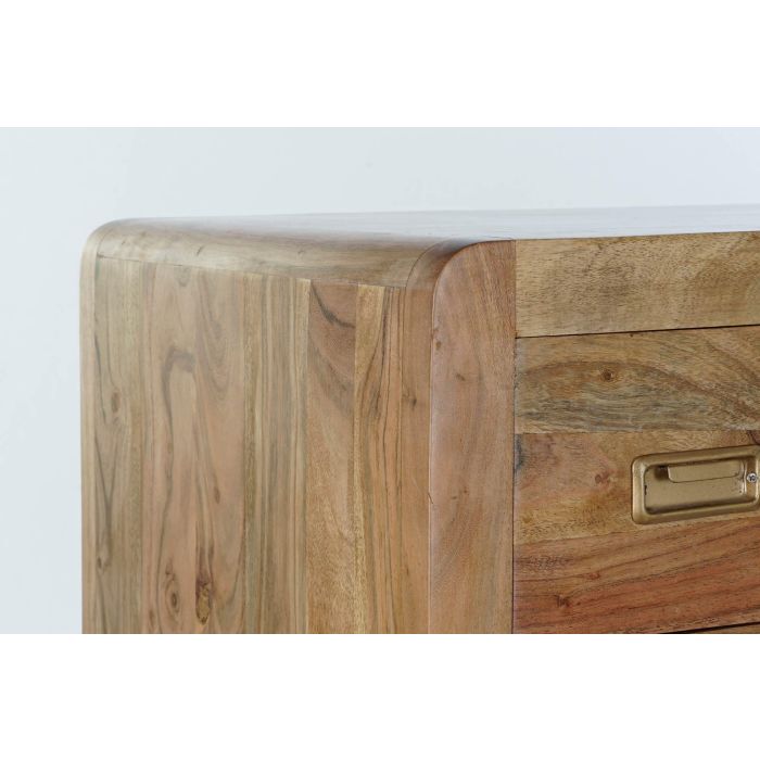 DKD Home Decor Cómoda Colonial 8 Cajones Madera Acacia Natural Dorado 110 x 45 x 108 cm 2 DKD Home Decor Cómoda Colonial 8 Cajones Madera Acacia Natural Dorado 110 x 45 x 108 cm 2