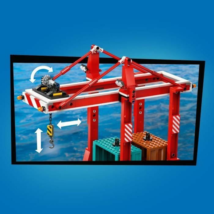 Lego 60422 Puerto y Barco Mercante, Juguete de Construcción para Mayores de 8 Años 3