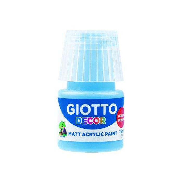 Pintura Acrilica Giotto 25 Ml (Bote) Azul Celeste (Set de 6)