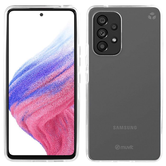 Muvit Recycletek Funda Ecológica para Móvil Samsung Galaxy A53, Funda Sostenible 100% Reciclada