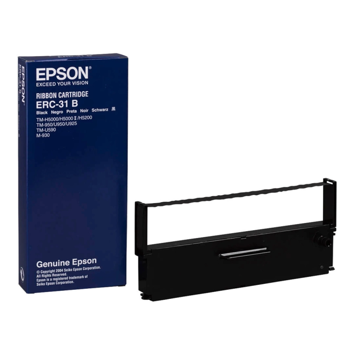 Epson M-930, TM-930/930II/950, U-590/950/925, H-5000 ERC-31B (S015231) Cinta Nylon Negro 1