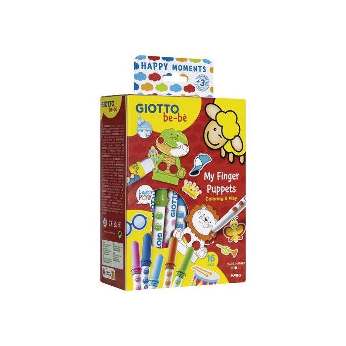 Set Juego Giotto Bebe Happy Moments My Finger Puppets 4 unidades