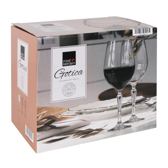 Royal Leerdam Set 6 Copas Vino 60 cl "Gótica" 7