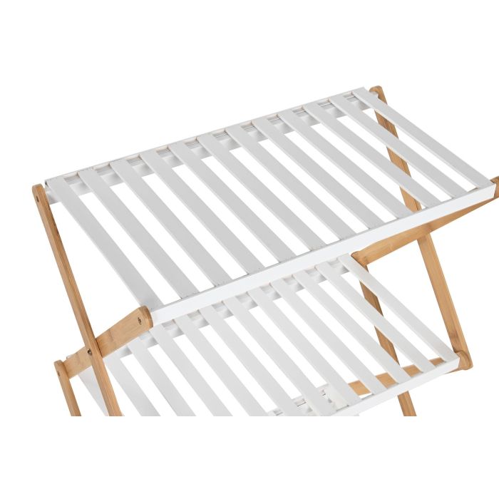 Estanteria Basicos DKD Home Decor Blanco Natural 29 x 89.5 x 50.5 cm (2 Unidades) 2
