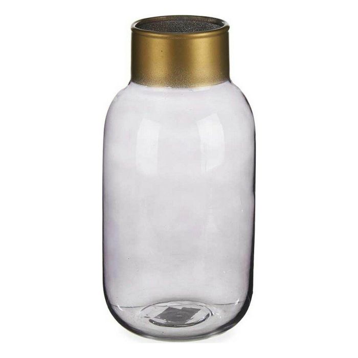 Jarron Cristal Liso Oro Pequeño Antracita Giftdecor 11X24CM (6 Unidades) Jarron Cristal Liso Oro Pequeño Antracita Giftdecor 11X24CM (6 Unidades)