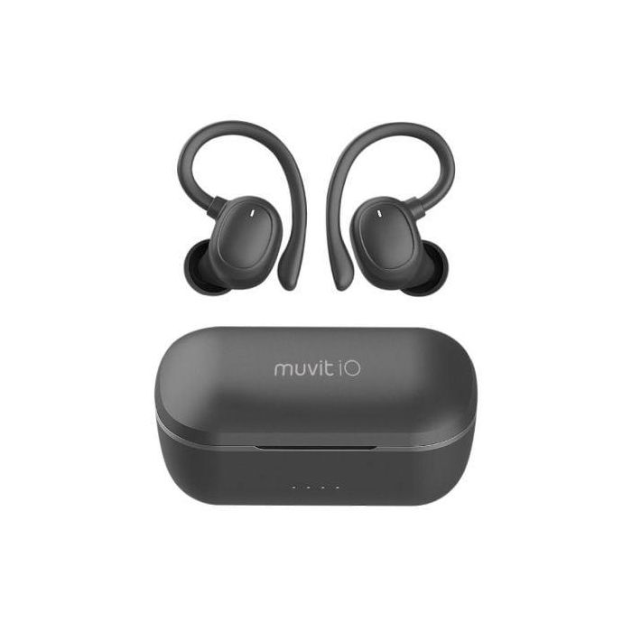Auriculares Deportivos Bluetooth Muvit iO Smart True Wireless Sport ENC con estuche de carga/ Autonomía 6h/ Negros 2 Auriculares Deportivos Bluetooth Muvit iO Smart True Wireless Sport ENC con estuche de carga/ Autonomía 6h/ Negros 2
