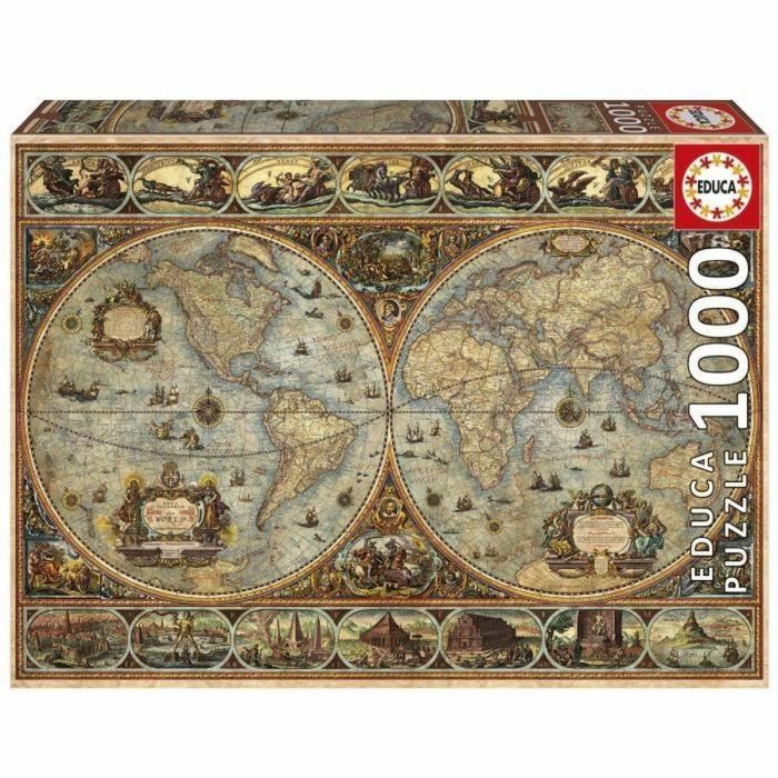 Educa Puzzle Orbis Terrarum 1000 piezas Viajes y Mapas EDU1747456959967 Mixto