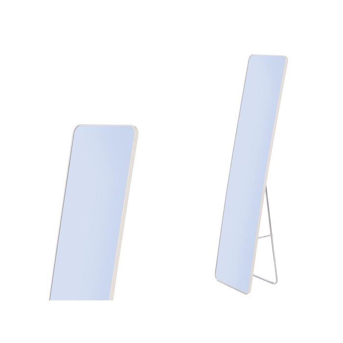Giftdecor Espejo Rectangular con Soporte, Blanco, 36x146 cm
