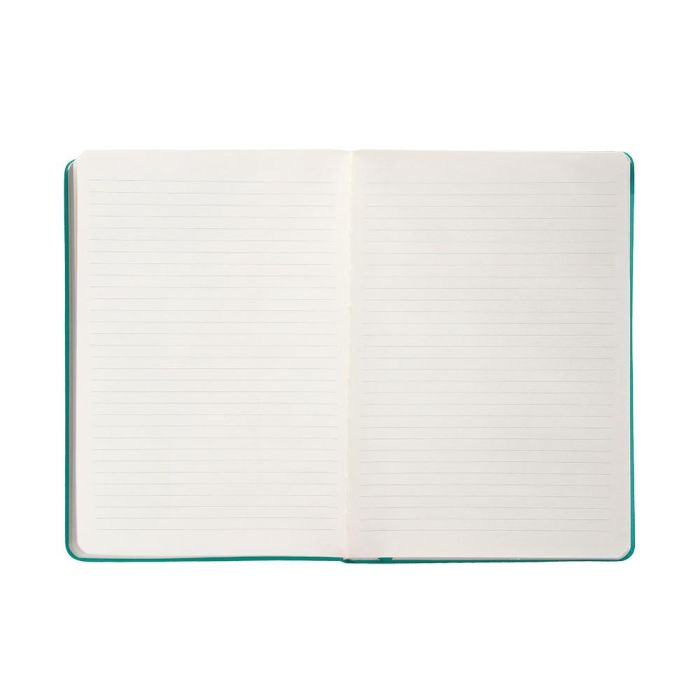 Cuaderno Con Gomilla Antartik Notes Tapa Dura A4 Hojas Rayas Turquesa 100 Hojas 80 gr Fsc 7