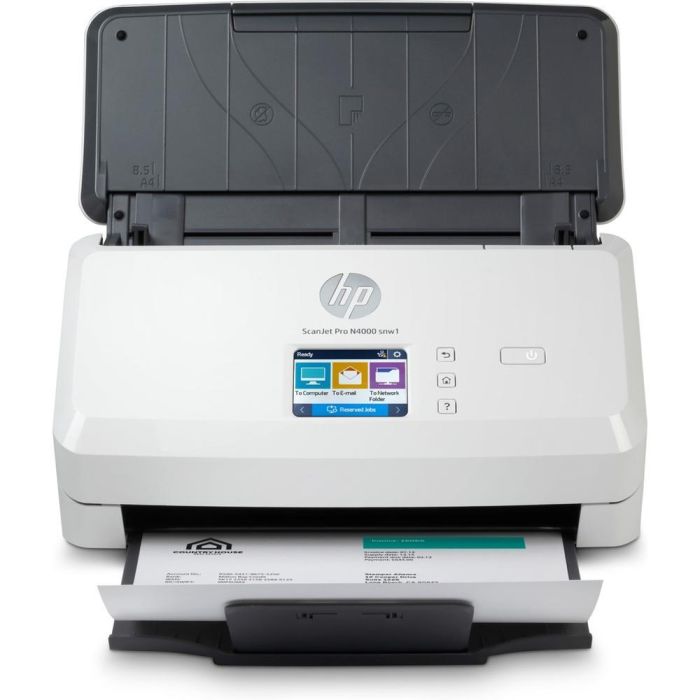 HP Scanjet Pro N4000 snw1 Escáner alimentado con hojas 600 x 600 DPI A4 Negro, Blanco HP Scanjet Pro N4000 snw1 Escáner alimentado con hojas 600 x 600 DPI A4 Negro, Blanco