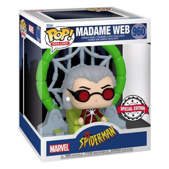 Figura POP Marvel Spiderman Madame Web Exclusive 1 Figura POP Marvel Spiderman Madame Web Exclusive 1