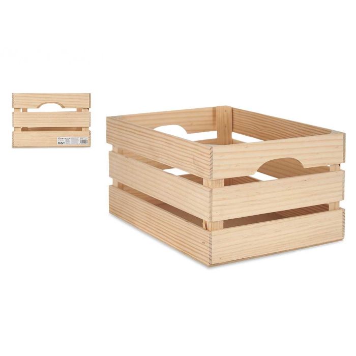 Caja Madera Abierta 36 X 26 Cm Giftdecor (3 Unidades) Caja Madera Abierta 36 X 26 Cm Giftdecor (3 Unidades)