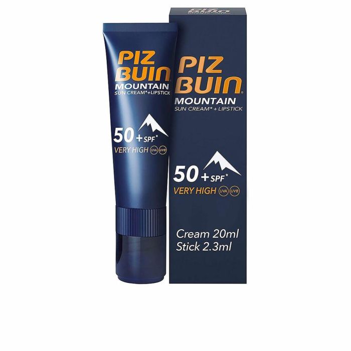 Piz Buin Mountain Spf50+ Suncream + Lipstick Piz Buin Mountain Spf50+ Suncream + Lipstick