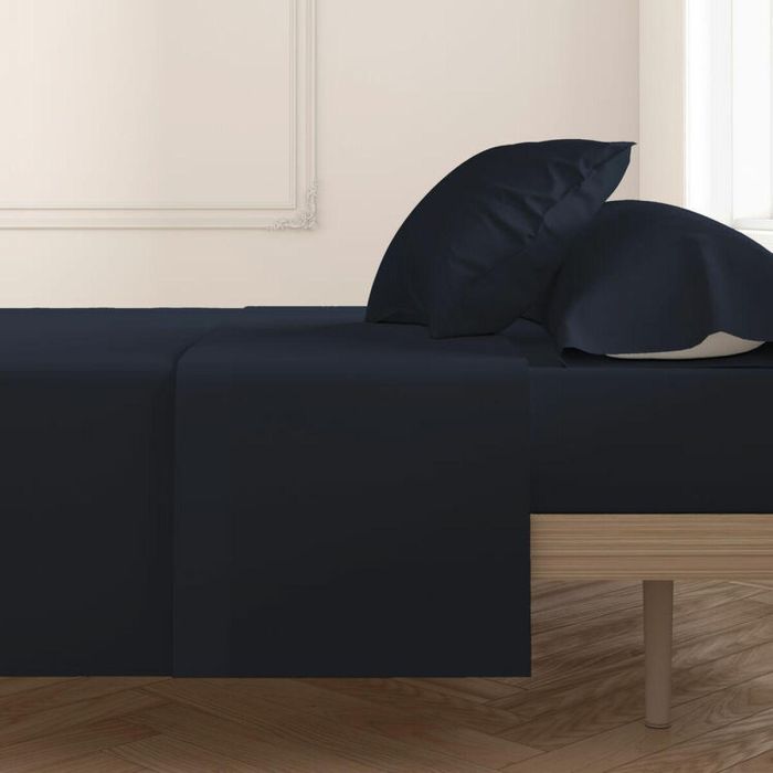 Sábana Encimera Hosteline Mixcolors Azul marino Cama de 120 2 Sábana Encimera Hosteline Mixcolors Azul marino Cama de 120 2
