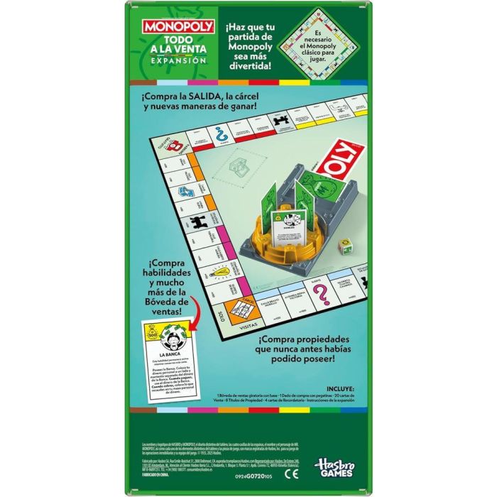 Monopoly Expansión Todo A La Venta G0720 Hasbro Juego de Mesa en Español para +8 Años 4