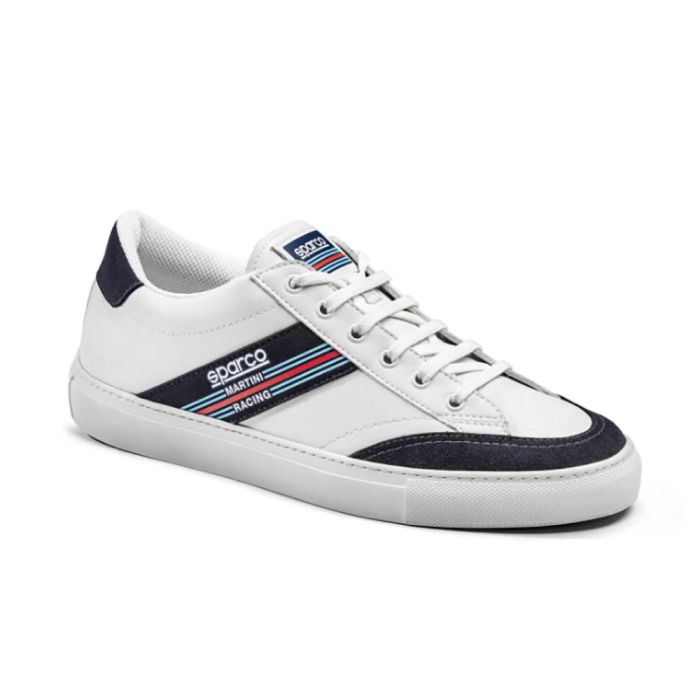 Sparco Calzado deportivo / casual Sneakers en piel sintética perforada, suela de goma, tobillo acolchado, diseño Martini Racing - Talla 39 Sparco Calzado deportivo / casual Sneakers en piel sintética perforada, suela de goma, tobillo acolchado, diseño Martini Racing - Talla 39