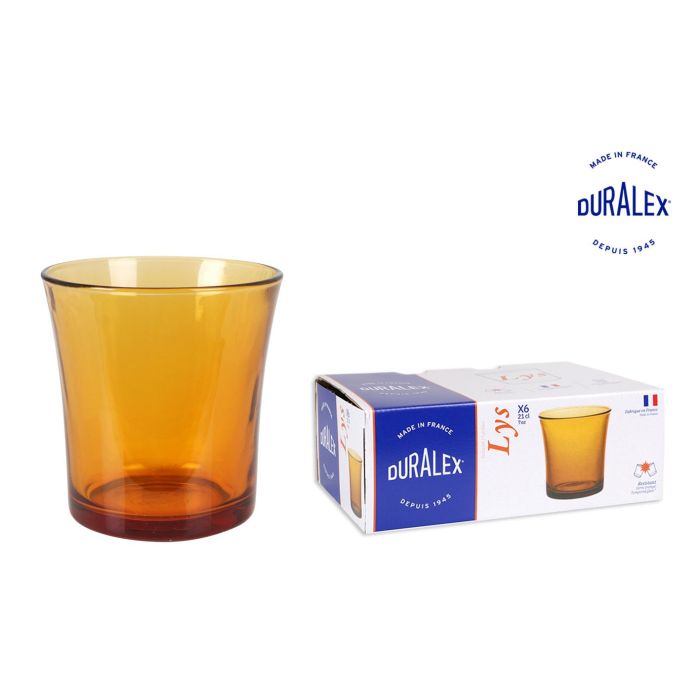 Duralex Set de 6 Vasos Lys Ambar 21 cl (12 Cajas)