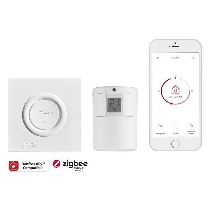 Danfoss Ally Starter Pack Gateway y Termostato de Radiador Inalámbrico Programable con Control por App 3