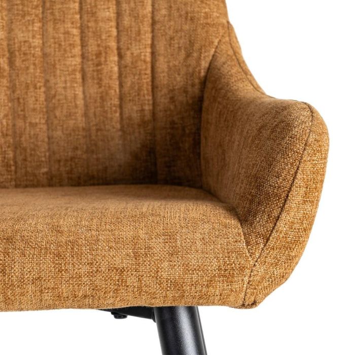 Taburete Marrón Tejido-Metal Salón 47 X 47 X 93 cm