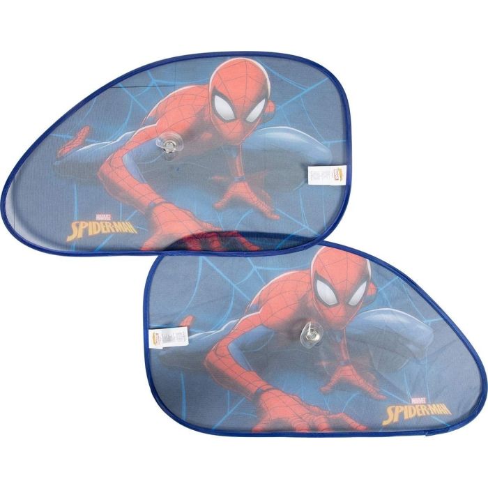 Marvel Hombre Araña Cortinas Laterales Trapecio para Coche 65x38 cm 2 Piezas CZ10251 Protección UV Con Ventosa 2