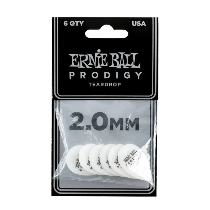 ERNIEBALL Prodigy Teardrop 2,0 Mm - Púas para Guitarra - 6 Unidades 2 ERNIEBALL Prodigy Teardrop 2,0 Mm - Púas para Guitarra - 6 Unidades 2
