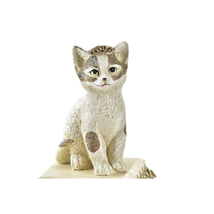 DKD Home Decor Figura de Navidad Moderna de Gato en Resina Dorado Beige 8x8x15.5 cm 1 DKD Home Decor Figura de Navidad Moderna de Gato en Resina Dorado Beige 8x8x15.5 cm 1