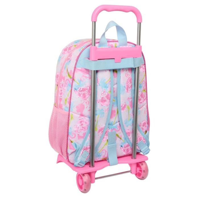 Mochila Escolar con Ruedas Barbie Painterly Rosa Azul cielo 33 x 42 x 14 cm 1 Mochila Escolar con Ruedas Barbie Painterly Rosa Azul cielo 33 x 42 x 14 cm 1