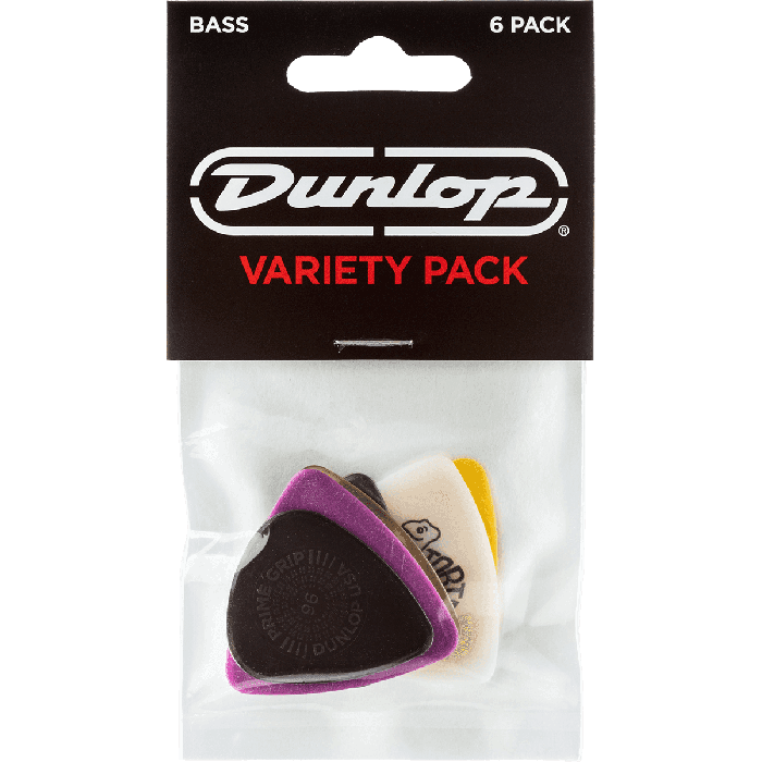 Dunlop Pack Variedad de Púas para Bajo Eléctrico / Pack de 6 Unidades