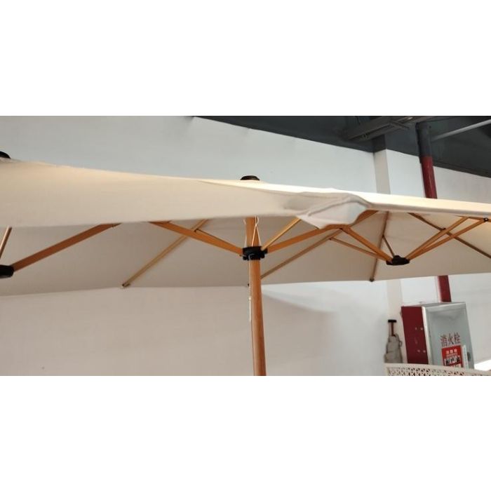 DKD Home Decor Parasol Terraza y Jardín Crudo 264 x 240 x 446 cm